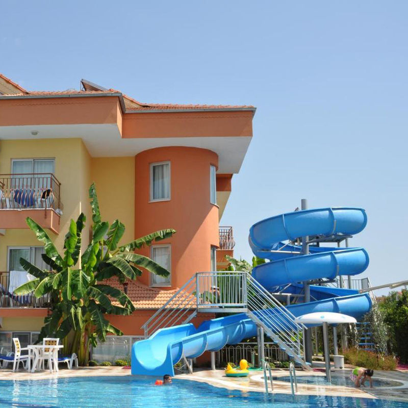 Hoge populariteit Indoor Outdoor Hotel Pool Glijbaan Voor 1-2 Personen