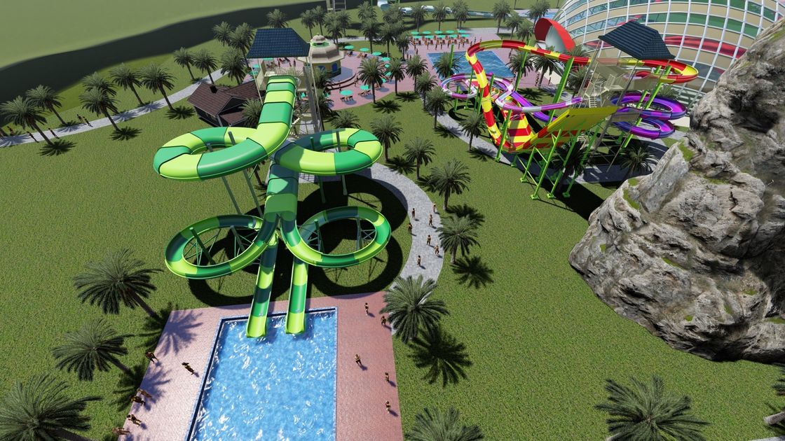 Grote waterslider in vlindervorm voor 4 personen